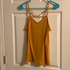 mustard yellow tank top